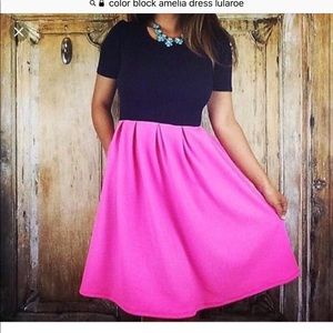 New Colorblock Lularoe Amelia Dress!